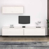  3-dijelni TV ormarić bijela borovina od punog drva | shoptok.hr