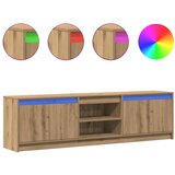 TV Jedinice 2 pcs Smeđa 180 x 34 x 50 cm Konstruirano drvo | Eponuda.com