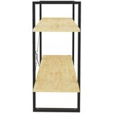 vidaXL ormarić za knjige s 2 razine 100 x 30 x 70 cm od borovine | shoptok.hr