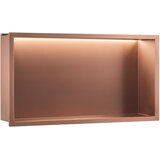 Rea Kopalniška nišna polica LED 30x60 Brush Copper Cene