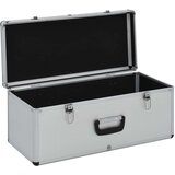 vidaXL Kovčki za shranjevanje 2 kosa srebrn aluminij | Shoptok.si