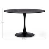YES EVERYDAY Metalni okrugao blagovaonski stol ø 120 cm Bloom – | shoptok.hr