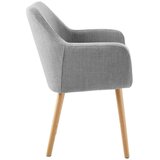 Livetastic Naslanjač Holz, Svetlo Siva | Shoptok.si