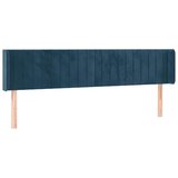  LED uzglavlje tamnoplavo 203x16x78/88 cm baršunasto | shoptok.hr