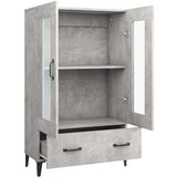  Visoka omarica betonsko siva 70x31x115 cm konstruiran les, (20654760) | Shoptok.si