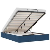 vidaXL Otomanski posteljni okvir brez vzmetnice moder 140x190 cm blago, (21610317) | Shoptok.si