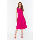Trendyol Fuchsia Pleated Dress Cijene