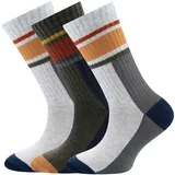 EWERS Čarape svijetlosiva / kaki / svijetlonarančasta / bordo