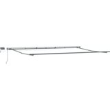 vidaXL ročno retraktibilna tenda z LED bela 600x300 cm, nadomestna tkanina za tenda okvir 6x3 m bela | Shoptok.si