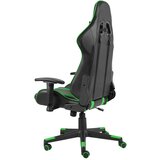 vidaXL Vrtljiv gaming stol zelen PVC | Shoptok.si