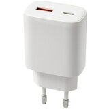 BAUHAUS Adapter za hitro polnjenje z USB vhodom (45 W, Bela, USB-A vtičnica, USB-C vtičnica) | Shoptok.si