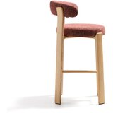 Kave Home Barski stol iz masivnega jesena v barvi terakote/v svetli naravni barvi (višina sedeža 75 cm) Granite – | Shoptok.si