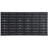  30-dijelni set polica za radionicu crveno-crni 77 x 39 cm PP | shoptok.hr