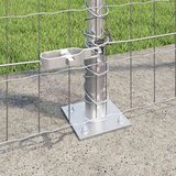  Vanjski Euro Ograda s Betonskom Podlogom 10 x 1,6 m Srebrna | shoptok.hr