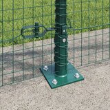 vidaXL varjena žična ograja z 13 stebri z robom Zelena 0.8x100 m Jeklo | Shoptok.si