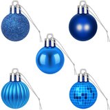 Set božićnih kuglica 150 kom. Plava 3 cm Polistiren | shoptok.hr