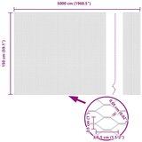 vidaXL Šesterokotna ograja 1.5x50 m Pocinkano jeklo | Shoptok.si