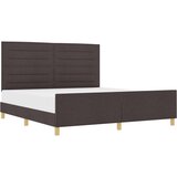  Postelja Temno Rjava 180x200 cm Tkanina, (22049797) | Shoptok.si