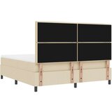  Postelja na vzmet z vzmetnico in klopjo kremasta 180x200 cm tkanina, (22083253) | Shoptok.si