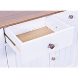 MID.YOU Kredenca Westerland, Masiven Bor, Bela | Shoptok.si