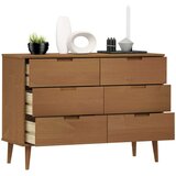 vidaXL Ladičar MOLDE smeđi 113 x 40 x 80 cm od masivne borovine | shoptok.hr