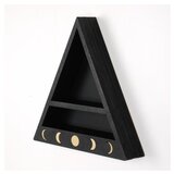 Hanah home Cry001-S Black Wall Shelf | ePonuda.com