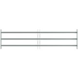  Sigurnosna rešetka za prozore s 3 poprečna okvira 3 kom. Srebrna 930-1740 mm | shoptok.hr