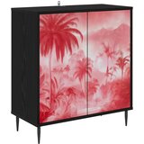 Kreveta AACHEN Crni hrast 69 x 33 x 76 cm Konstruirano drvo | shoptok.hr