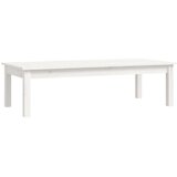  Stolić za kavu bijeli 110x50x30 cm od masivne borovine | shoptok.hr