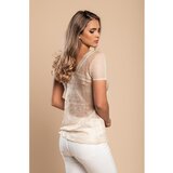 Fenzy Pletena Kratka Majica, Bež | Shoptok.si