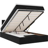  Otomanski krevet s madracem&LED crni 120x200cm baršunasti | shoptok.hr