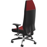 Dauphin Pisarniški stol AdJust Protect 24h, z nasloni za roke in oporo za glavo, rdeče barve | Shoptok.si