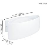 Eglo Maccacari zidna/1, led, 10w, 1100lm, bela | Eponuda.com