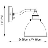  Endon 76330 - Zidno reflektorsko svetlo FRANKLIN 1xE14/40W/230V mesing/taupe | Eponuda.com