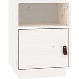 Maison Chic Nočna omarica - Nočna miza bela 40x34x55 cm trdna borovina, (21687338) Cene