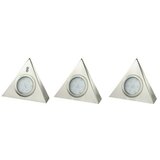 Ritter Leuchten Set LED svjetiljki za kuhinjske elemente Triangle (D x Š x V: 13,5 x 5 x 12 cm, 3 x 2,5 W, Srebrne boje) | shoptok.hr