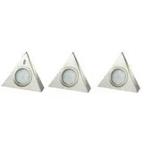 Ritter Leuchten Set LED svjetiljki za kuhinjske elemente Triangle (D x Š x V: 13,5 x 5 x 12 cm, 3 x 2,5 W, Srebrne boje)
