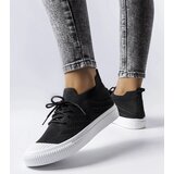 Gemre Black sneakers made of elastic Polaire material | shoptok.hr