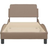  Posteljni okvir z vzglavjem kapučino 80x200 cm umetno usnje, (21072773) | Shoptok.si