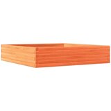  Vrtno cvetlično korito voščeno rjavo 110x110x23 trdna borovina | Shoptok.si