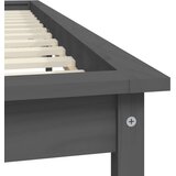 Okvir za krevet od masivne borovine sivi 200 x 200 cm | shoptok.hr