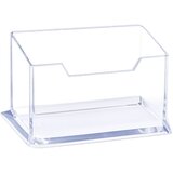 Plastični držač/posuda za vizitke 11cm - prozirna | shoptok.hr