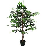  Umjetna ficus biljka Zelena 90 x 16 x 110 cm Tkanina i drvo | Eponuda.ba