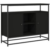 Maison Chic Komoda - Predalnik črna 100x35x80 cm inženirski les, (21716396) | Shoptok.si