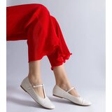 Gemre White ballet flats with patent toe Gloriana | shoptok.hr