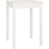 Maison Chic Jedilna miza - Kuhinjska miza - Jedilni stol bela 55x55x75 cm trdna borovina, (21715346) | Shoptok.si
