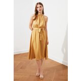 Trendyol Ženska midi smeđa haljina krema | senf | ePonuda.com