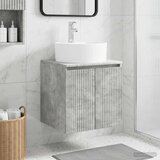  Umivaonik s policom Betonska siva 49,5 x 44,5 x 65 cm | shoptok.hr