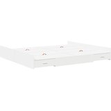  Krevet s ladicama Bijelo 200 x 200 cm Konstruirano drvo | shoptok.hr