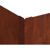  Ograda oko Travnjaka 4 pcs 100 x 100 x 35 cm Čelik Rđa | Eponuda.ba